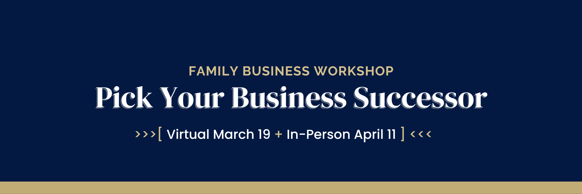 Pick your business successor workshop